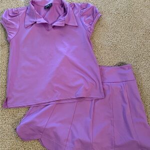 Purple Women's Skirt Set